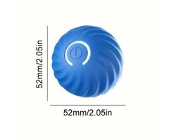 Hondenspeelgoed Interactief - Zelfrollende Bal voor Honden - Duurzame Automatische Hondenbal Blauw - 5 cm