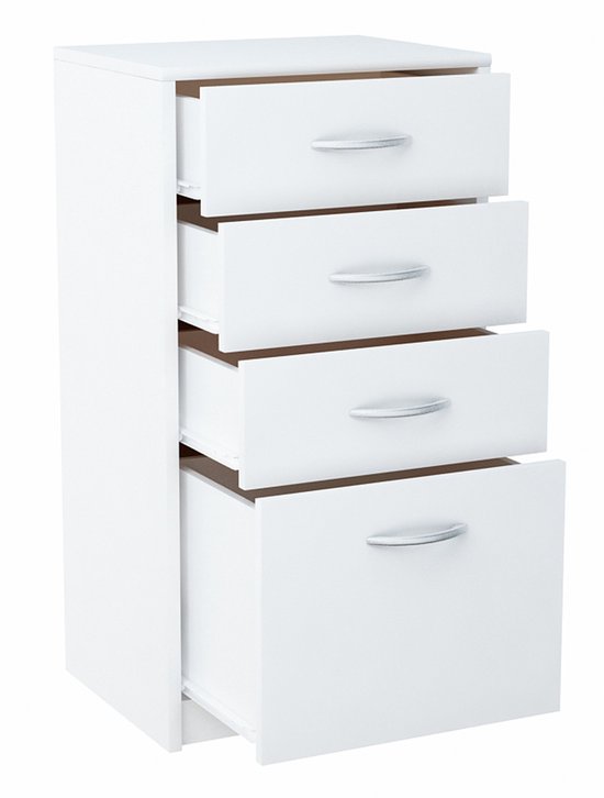 Meble Bestseller - Komoda - 45cm - 4 Lades - Wit