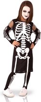 RUBIES FRANCE - Complete skelet outfit voor meisjes - 122/128 (7-8 jaar)