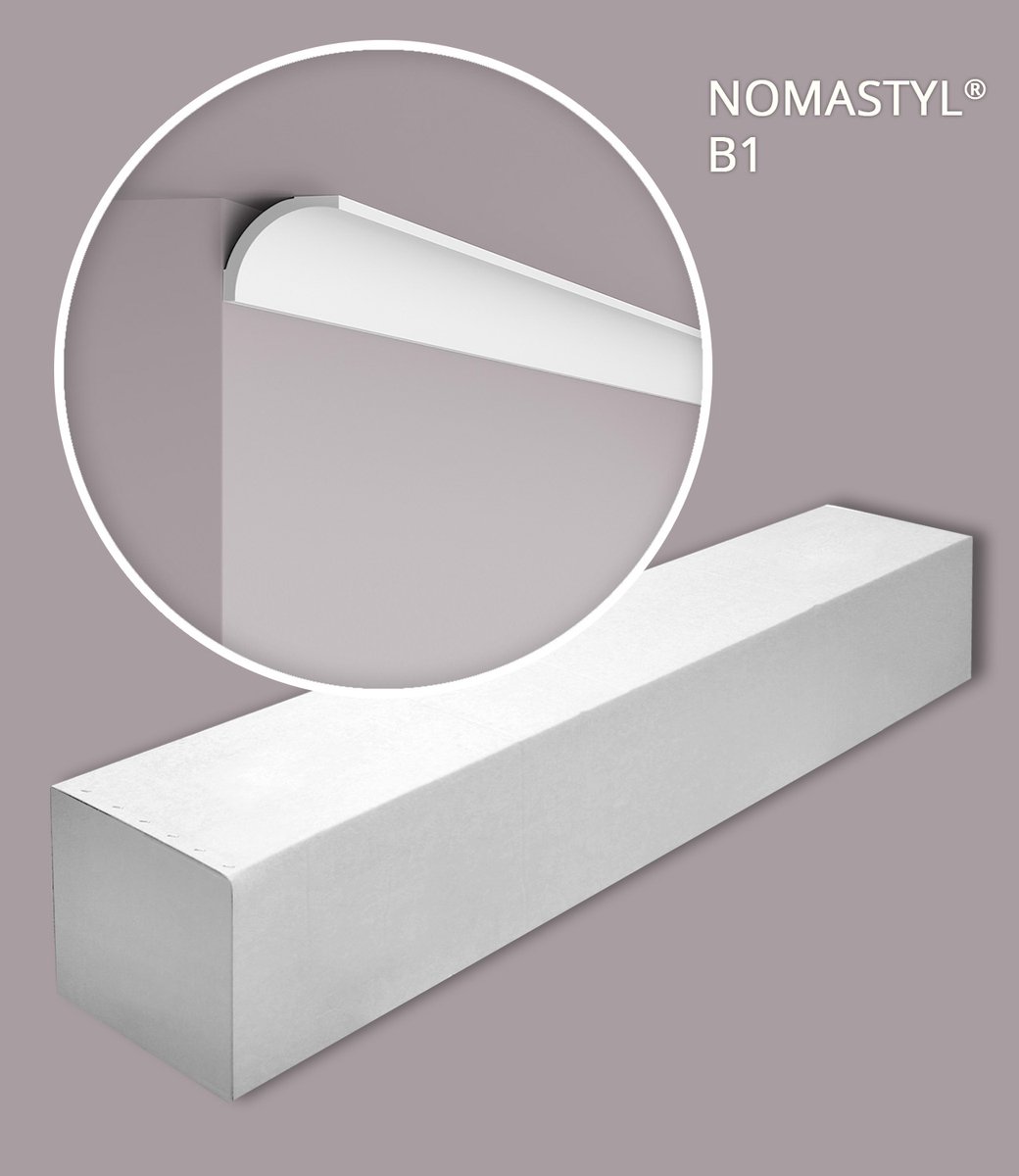 NMC B1-box-10 NOMASTYL Noel Marquet 1 doos 10 stukken Kroonlijst tijdeloos klassieke stijl wit | 20 m