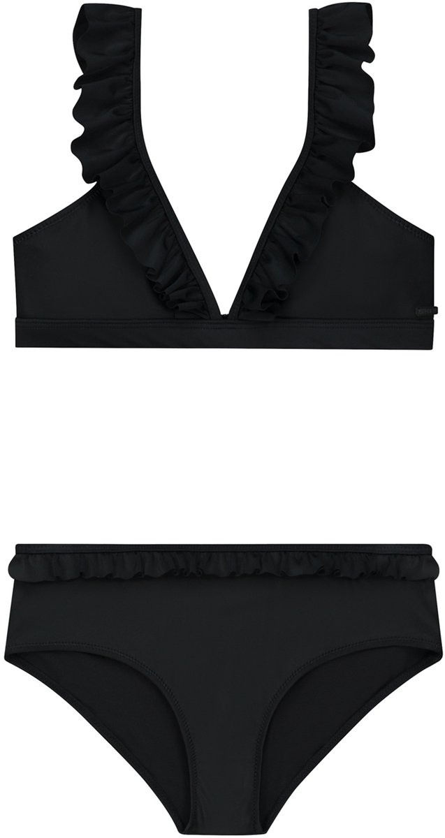 Shiwi Bikini set BELLA FIXED TRIANGLE SET RUFFLE - zwart - 134/140