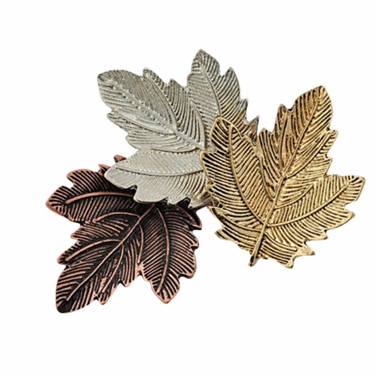 Broche drie kleuren blad- Charme Bijoux