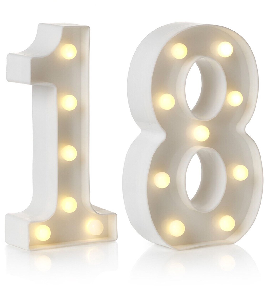 Lichtgevende led cijfers - 18