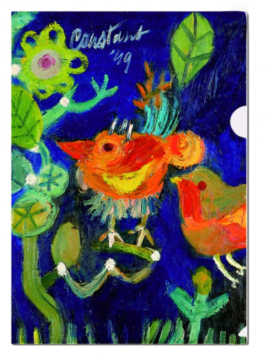 L-mapje A4 formaat: Twee vogels, Constant, Cobra Museum - 3 Stuks