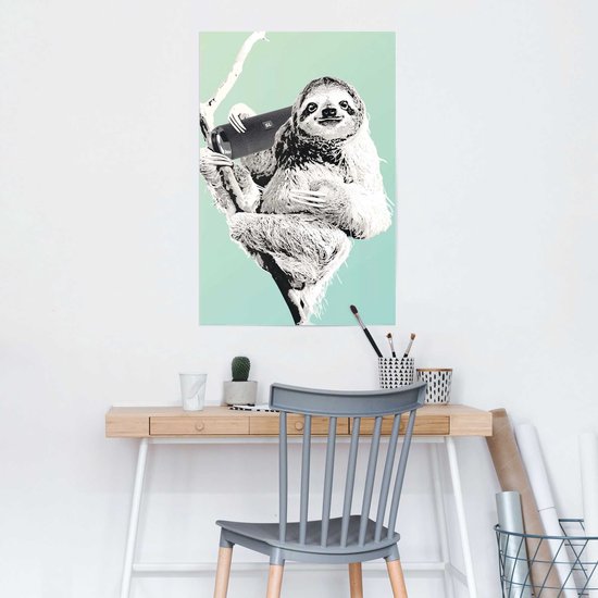Sloth Boombox - Affiche 61 x 91,5 cm
