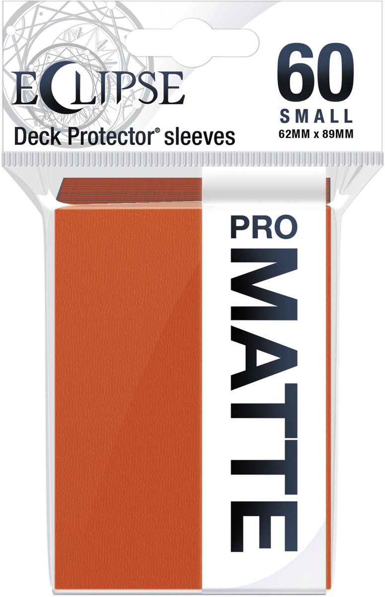 Ultra Pro - Eclipse Matte 60 Klein Formaat Kaarthoesjes Pompoen Oranje Pack (62 x 89 mm)