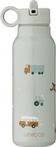 Liewood Falk Waterfles - 350 ml - Vehicles/Dove Blue Mix