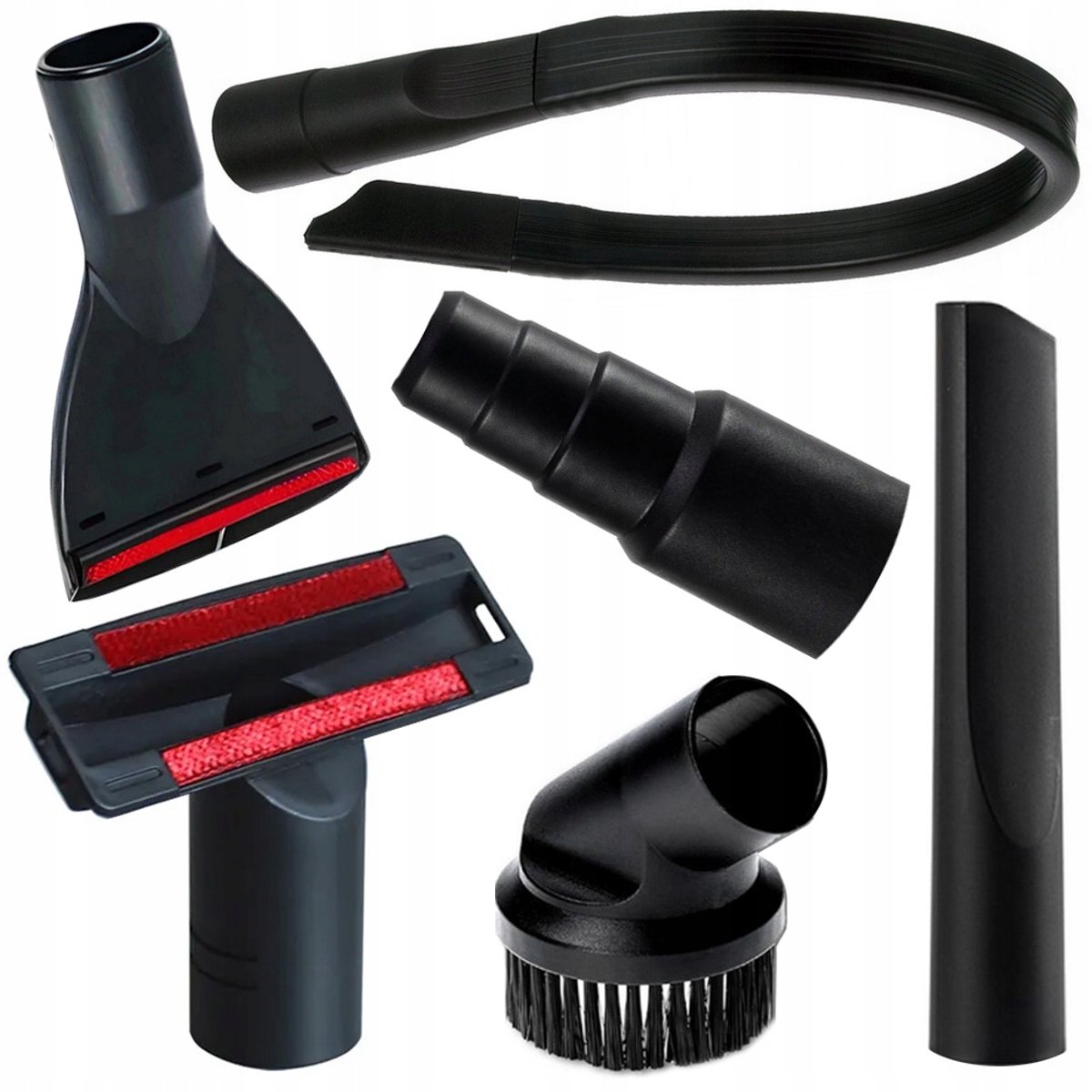 6-delige stofzuiger accessoire set met koppelstuk - Hulpstukken stofzuigers