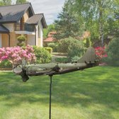 Hélice d'avion girouette pelouse Jardin Décoration vent Spinner avion modèle Sculpture moderne moulin à vent
