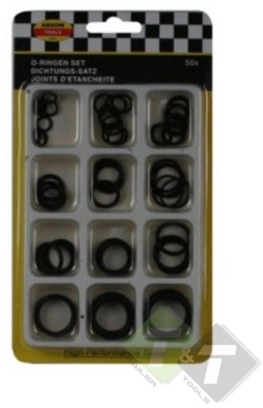 O Ringen Merlin o-ringenset - o-ringen - 50 delig - 12 maten | bol