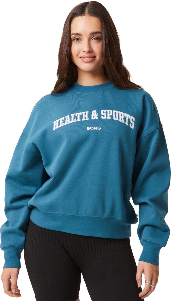 Björn Borg dames Studio oversized crew - blauw