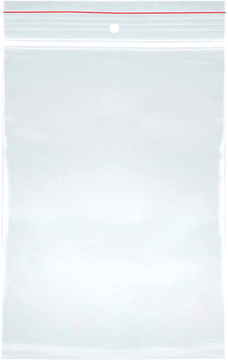 OFFICE products gripsealzakje, transparant, pak van 100 stuks, 40 x 60 mm 10 stuks