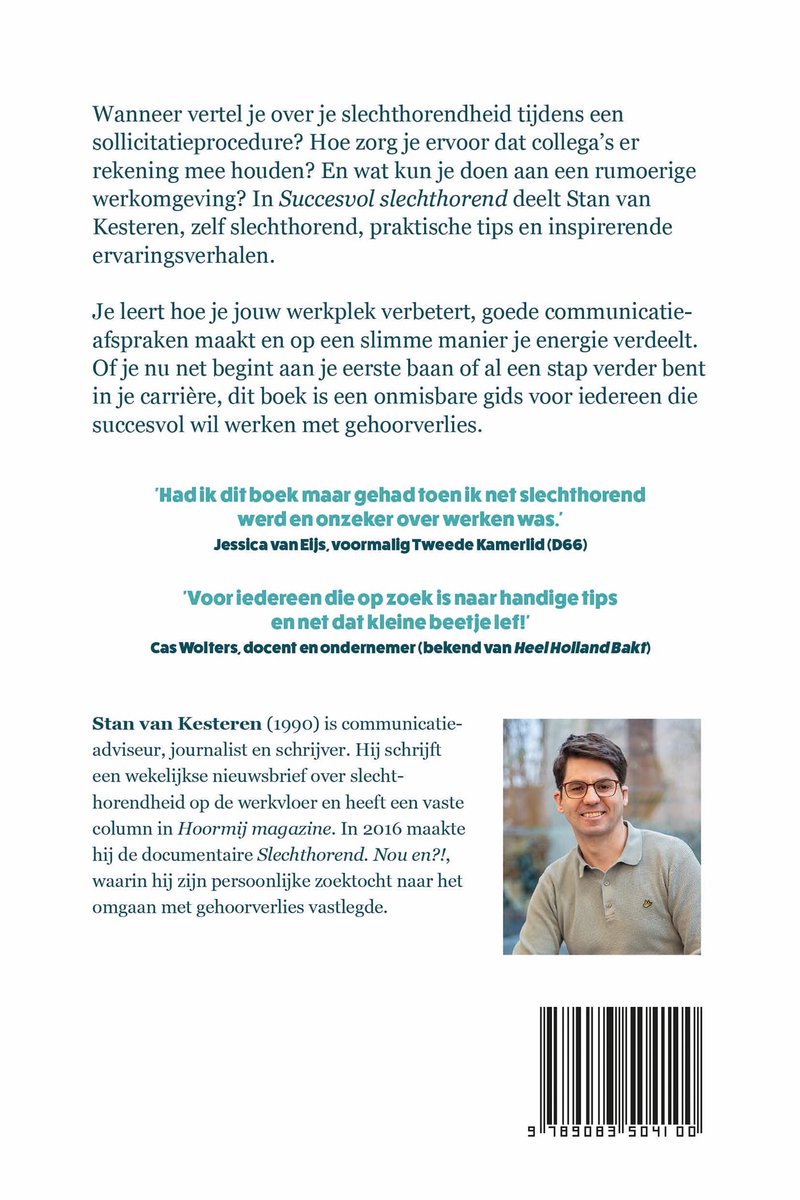 Succesvol slechthorend - back cover