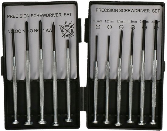 DID Precisie schroevendraaierset - 11-delig - mini schroevendraaier - kleine schroevendraaiers