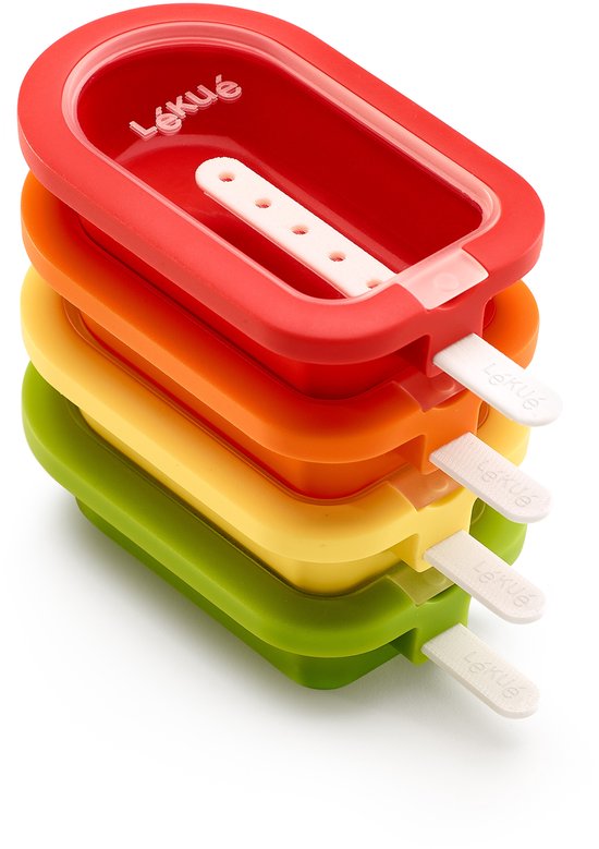 Lékué Set Van 2 Wafelvormen Uit Silicone Voor 4 Wafels Lékué Set Van 2 Wafelvormen Uit Silicone Voor 4 Wafels