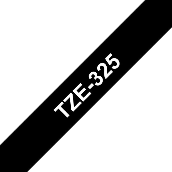 Brother TZ-325 Wit op zwart TZ labelprinter-tape