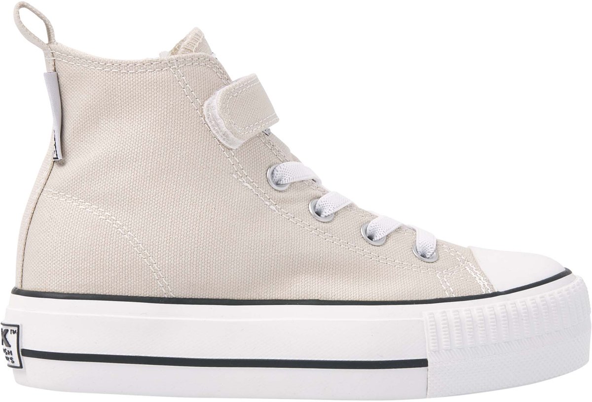 British Knights - Kaya Mid Meisjes Sneakers Hoog - Maat 31 - Beige - Katoen - Meiden Schoenen