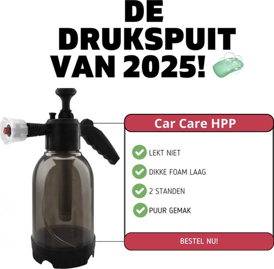 Car Care HPP Druk spuit pakket Snow Foam 500ml - Auto was set - Foamer auto - Auto foamer - Foam gun - Druk spuit auto - Detail brushes - Washandschoen - Schuimsproeier - Auto spuit - Foam cannon auto - Foam sproeier van Merkloos	 — afbeelding 2