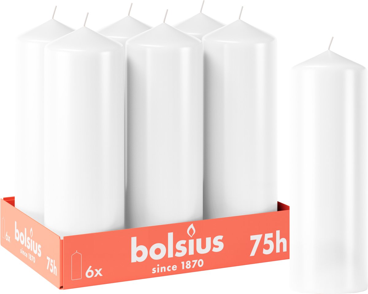 Bolsius Essentials Gladde Stompkaars Beige 8cm 6 Stuks Decoratieve Kaarsen Bevat Natuurlijke Plantaardige Was Zonder Palmolie 2927534769