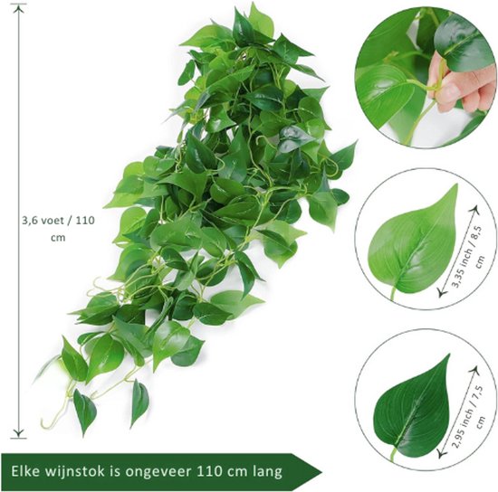 Decoris Kerstslinger Lametta groen met sterren 270 cm | De - Sfeervol genieten
