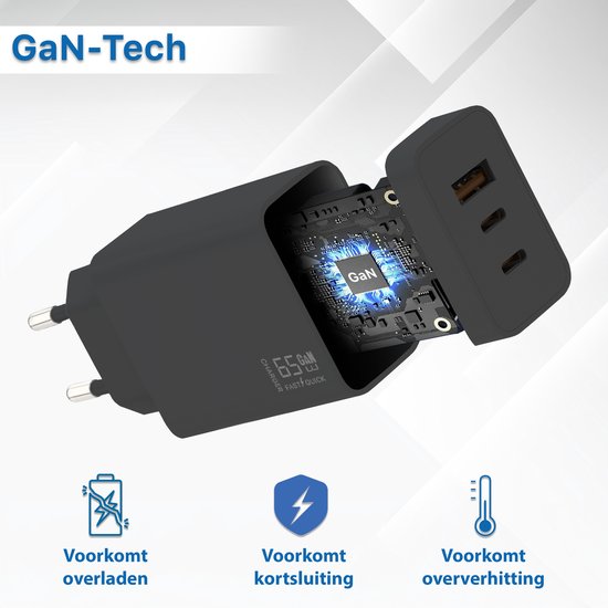 OtterBox Dual Port autolader USB-C 65W, Zwart | Snelle oplader voor smartphone en tablet, robuust, ultraduurzaam OtterBox Dual Port autolader USB-C 65W, Zwart | Snelle oplader voor smartphone en tablet, robuust, ultraduurzaam