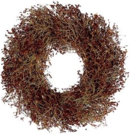 DBT Krans Landelijk Hout-Natuurlijke Materialen "Authique Autumn" Naturel D 40 cm