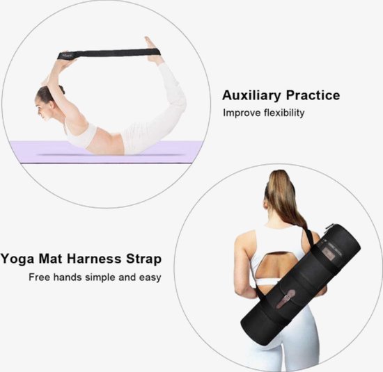 Yoga Mat Riem Riem Verstelbare Sport Sling Schouder Draagriem Riem Oefening Stretch Fitness Equiment Elastische Yoga Riem Hot