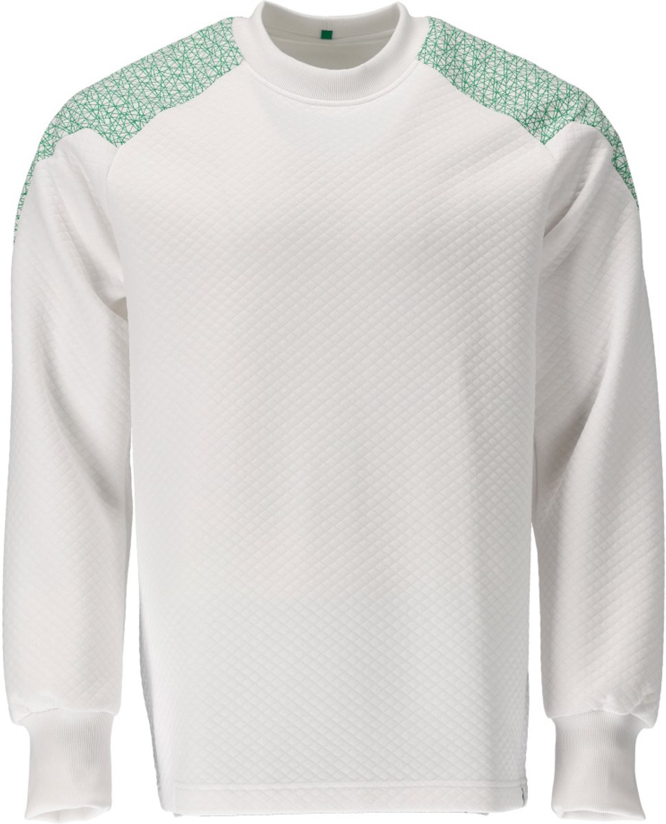 Mascot Food & Care Sweatshirt 20084-932 - wit/helder groen - S