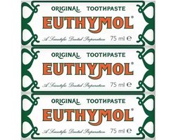 Euthymol tandpasta - 3 x 75 ml - Original tandpasta - Voordeelpakket