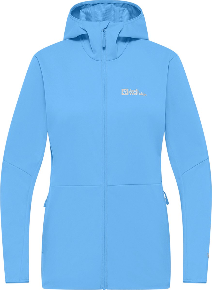 Jack Wolfskin FELDBERG HOODY W Dames Outdoorjas - mid blue - XL
