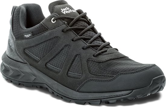 Jack Wolfskin WOODLAND 2 TEXAPORE LOW M Heren Wandelschoenen - zwart - Maat 44