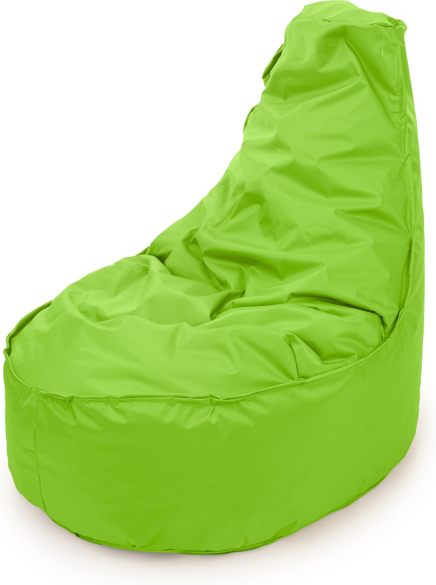 Drop & Sit zitzak/stoel - robuust nylon - appelgroen - Noa JR voor kinderen - voor binnen en buiten - 55 x 75 - 100 Liter