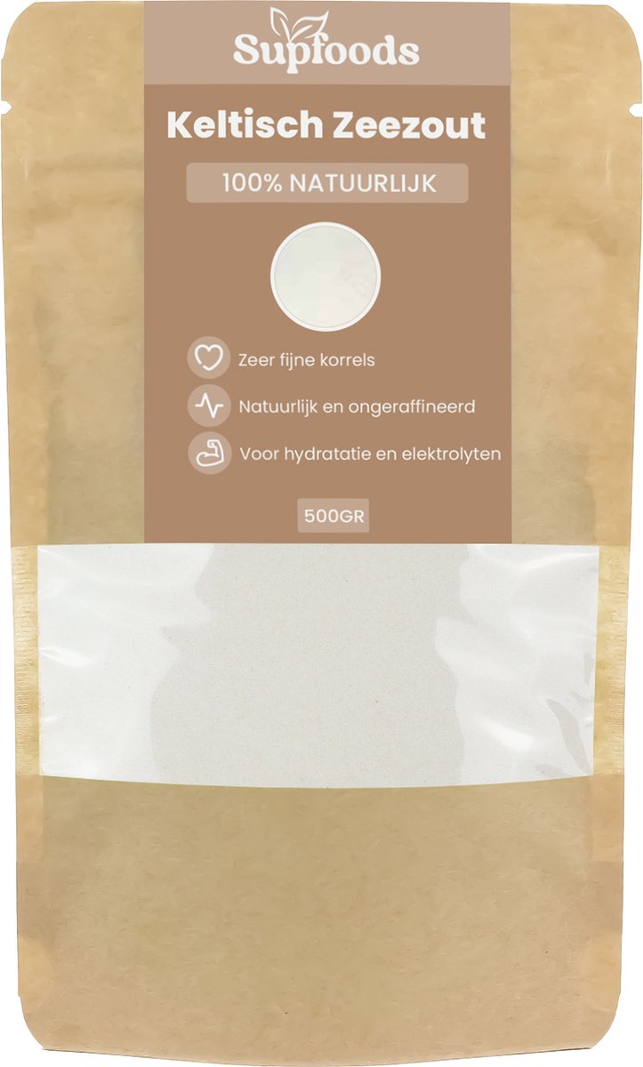 Goedkoopste Keltisch Zeezout 100 Natuurlijk- 500gram – Celtic Sea Salt is Rijk aan Mineralen en Sporenelementen voor een Unieke Smaak - Keltisch Zeezout Fijn