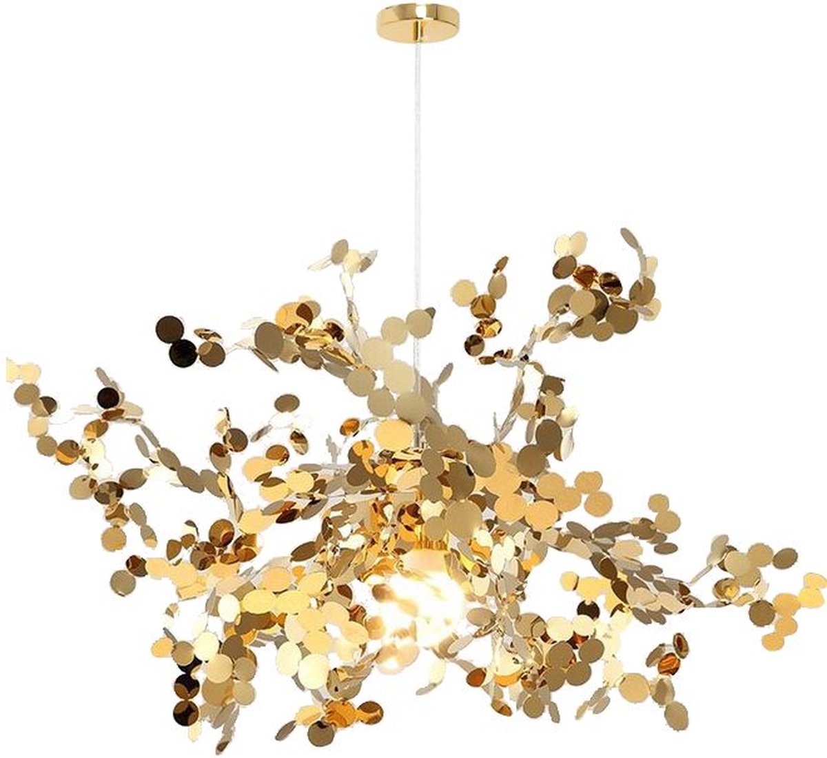 Toolight App546-3Cp Hanglamp Goud 65X65X30Cm
