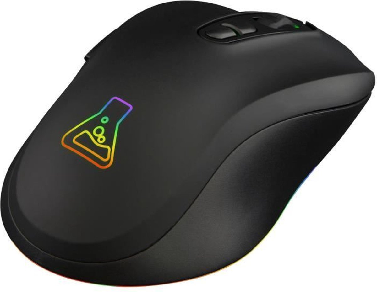 Draadloze gamingmuis - The G-Lab - KULT-KRYPTON - Zwart