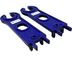 ToolLine - MC4 sleutel - set van 2 stuks - voor MC4 connector - MC4 tool - MC4 krimptang - MC4 stekker