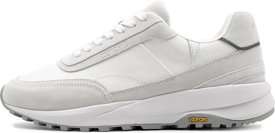Sneaker Dutch'D ® - Wit/ Grijs - Luxe - Sportive - Cuir - Eclipse - Taille 45