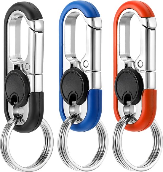 2 Porte-clés mousquetons – Mousqueton avec porte-clés pour Adultes – Décapsuleur Mousqueton Clé de voiture – Klein mousqueton pour clé de voiture, support – Mousqueton Multitool – Porte-clés pour femmes, hommes – Fermoir mousqueton Porte-clés