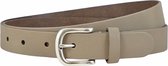 Landley Dames Riem Leer Taupe – Breedte 3 cm – Leren Vrouwen Riem - Lengte totaal 100 cm / Riemmaat 85