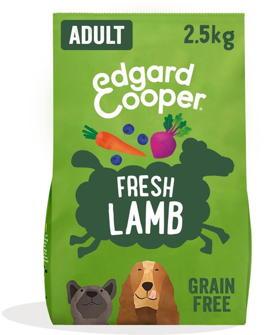 Edgard & Cooper Irresistible Grass-Fed Lamb Adult Lam&Appel&Wortel - Hondenvoer - 2.5 kg