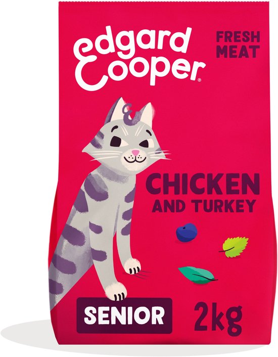 Edgard & Cooper Kattenvoer Brokjes - Graanvrij - Verse Kalkoen & Kip - 2kg