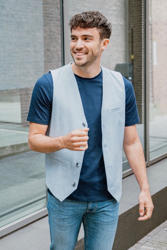 Convient - Gilet Loop Light Blue - Taille 52 - Coupe moderne