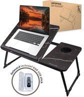 TrueLogic Alpha Bedtafel - Laptoptafel - Laptop standaard - Voor laptops t/m 17 inch - Ontbijttafel - Ontbijt op bed - Geleverd inclusief 8GB USB stick - Ceylon Marble