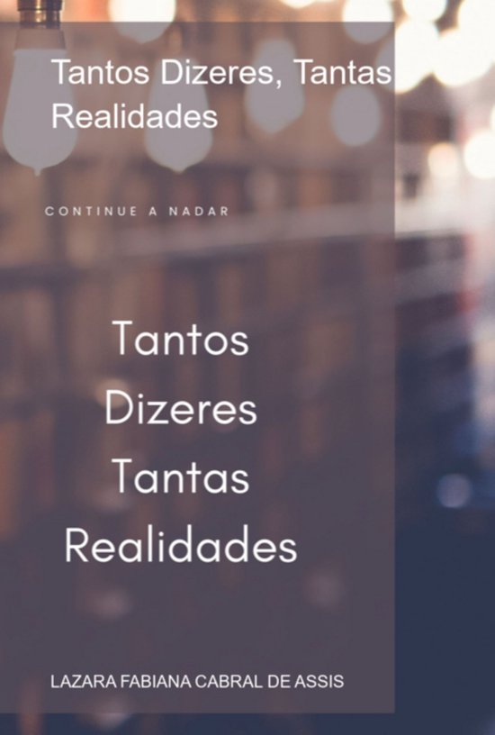 Tantos Dizeres, Tantas Realidades - cover