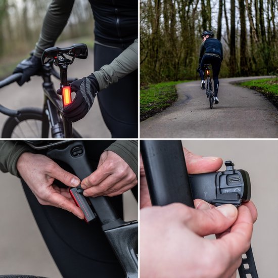 BBB Cycling Signal Pro 250 Lumen Achterlicht Fiets - Brandtijd: 21 Uur - IPX7 Waterdicht - Fietsverlichting USB C Oplaadbaar - Racefiets Verlichting - BLS-168 van BBB Cycling — afbeelding 5