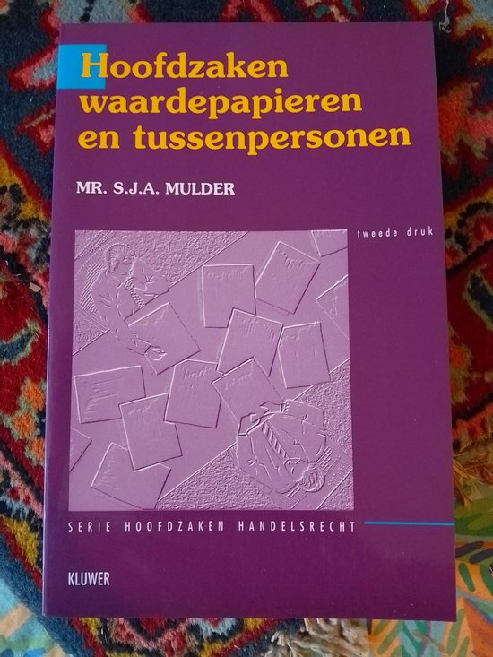 Hoofdzaken waardepapieren en tussenpersonen - cover