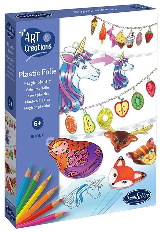 Sentosphère knutselset krimpfolie sieraden creatief speelgoed.