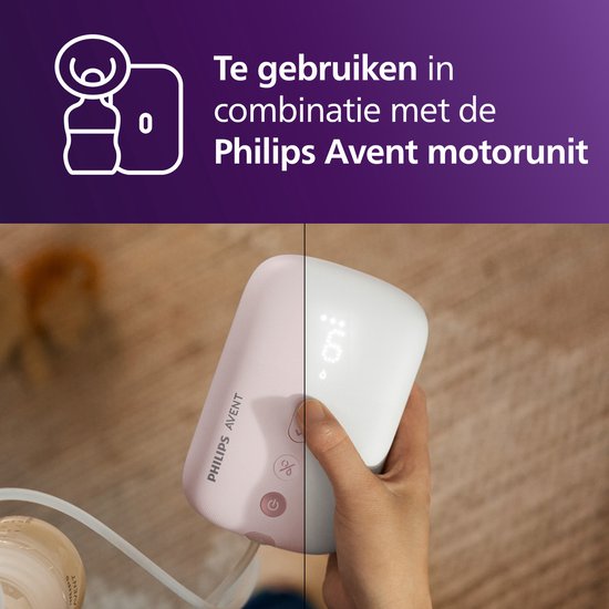 Philips Avent Extra Kolfset - Dubbele Elektrische Borstkolf - Losse Set - Comfortabele Siliconen Kussens - SCF335/12 van Philips Avent — afbeelding 4