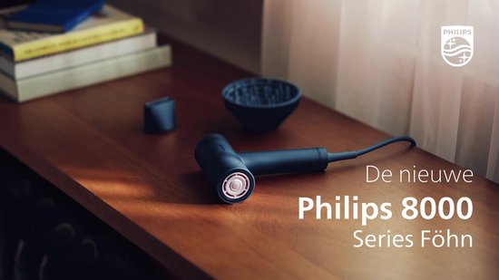 Philips 8000 Series Föhn – ThermoShield Advanced – Ionen‑technologie – Haardroger Met Diffuser – Blauw – BHD839/10