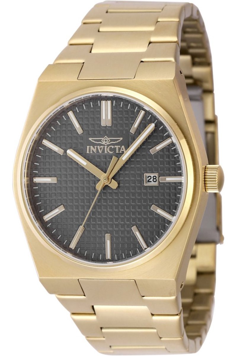 Invicta Speedway 48397 Heren Horloge - Waterdicht - Analoog - Quartz Uurwerk - Roestvrij Staal met grijze Wijzerplaat - 40mm